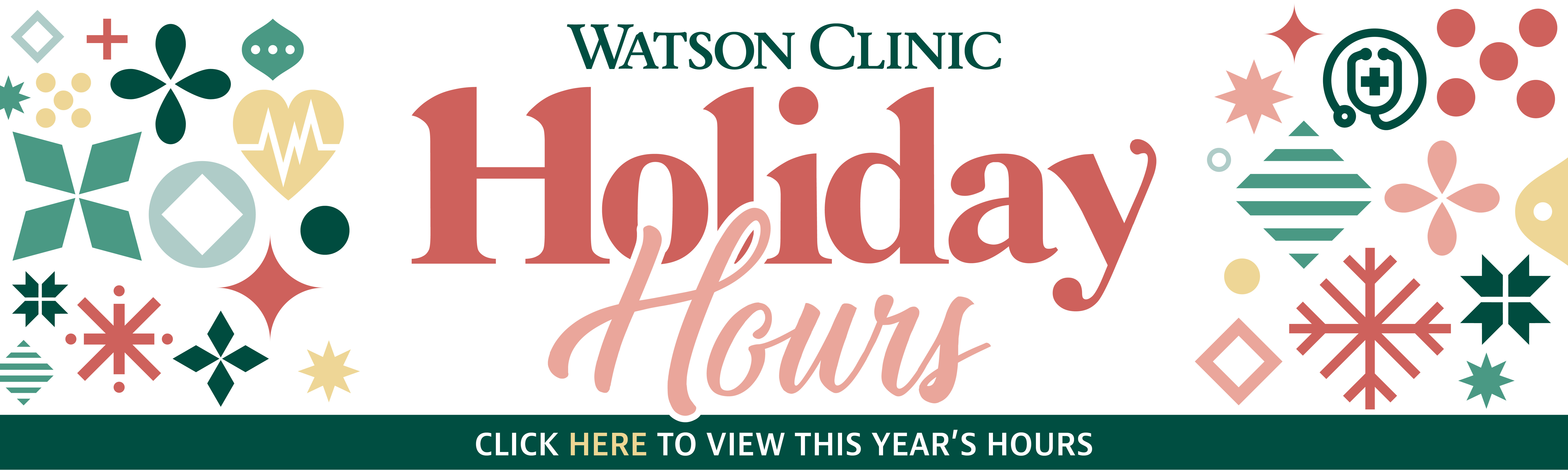 Holiday Hours 2025