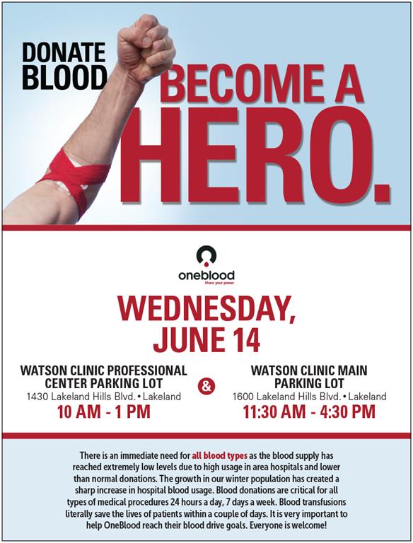 june blood drive professional center main clinic at one blood nursing bloodrive flyers